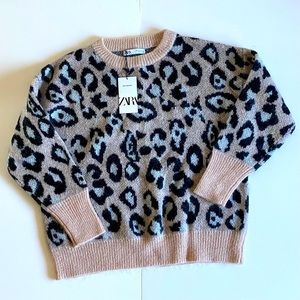 NEW! Zara Animal Print Sweater